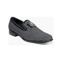 25228, Stacy Adams Micro Suede Shoes Swagger Slip On Studded All Colors image 6