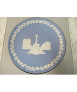 Wedgwood Blue Jasperware Christmas Plate 1971 Picadilly Circus in Box MI... - £22.68 GBP