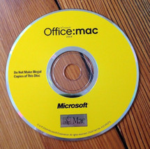 Office Mac 2004 Install Disc Software CD wwith Serial Number - £15.74 GBP