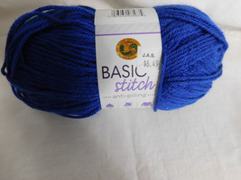 Lion Brand  Basic Stitch Anti Pilling Royal Blue Dye Lot  02 - £3.98 GBP