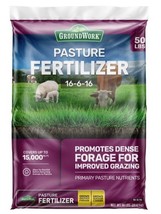 GroundWork 100525067 Pasture Fertilizer 15,000 sq. ft. 16-6-16 - £50.20 GBP