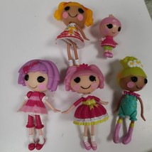 Lalaloopsy Mini Doll Lot of 5 3&quot;  Toy Pre-owned 0101 - £11.40 GBP