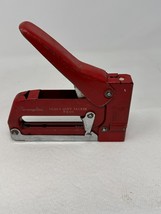 Vintage Red Swingline Heavy Duty Staple Gun Tacker #800 Tested &amp; Working - £9.17 GBP