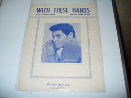 Eddie Fisher 1950 Sheet Music / With These Hands - £9.31 GBP