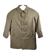 Brooks Brothers Coat Jacket Trench Khaki Mens Sz 42R Large Brookstravell... - $2,841.71 MXN