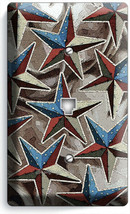 Rustic Country Farm Barn Lone Star Pattern Phone Telephone Cover Plate Art Decor - £9.65 GBP