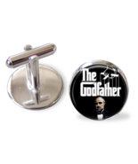 The Godfather Cufflinks retro movie 16mm round silver plated handmade UK... - £12.73 GBP