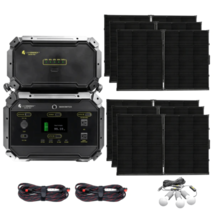 Lion Energy Safari ME + 100W Solar Panel Suitc 6 Panels 2970Wh (1 Extra Battery) - £3,546.00 GBP