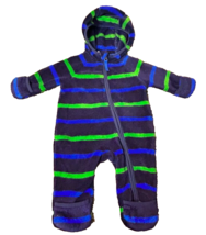 REI Snow Suit Bunting Fleece Hooded stripe Size 3 months - $19.99