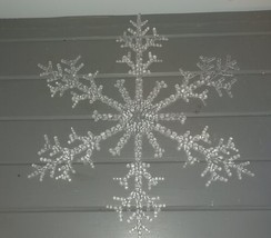 17” Clear Acrylic Plastic Snowflake  Christmas Decor Window Door - $25.00