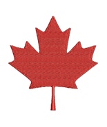 Canada maple leaf machine embroidery design – instant download - $4.79 CAD