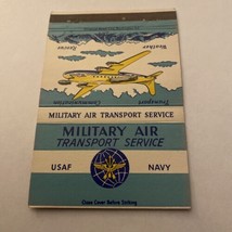 Vintage Matchbook Cover Matchcover US Navy Military Air Transport - £3.40 GBP