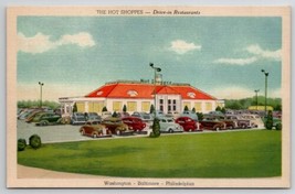 The Hot Shoppes Drive-in  Restaurant Washington Baltimore Phila Unp Postcard X22 - £4.72 GBP