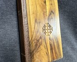 Vintage 1958 Holy Bible Olive Wood Cover Jerusalem, King James Version - £33.33 GBP