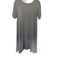 BCBGeneration Womens Large Gray Short Sleeves Pullover T-Shirt Dress - £11.03 GBP