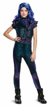 NEW Mal Descendants Halloween Costume Disney Small 4-6 Jumpsuit Vest - £13.60 GBP