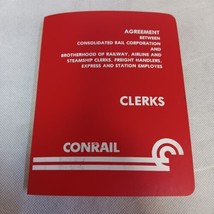 1979 Conrail Brotherhood Of Railway Clerks Agreements Book - $12.95