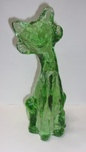 Fenton Glass Apple Green Alley Cat Figurine by Mosser Glass - £137.44 GBP