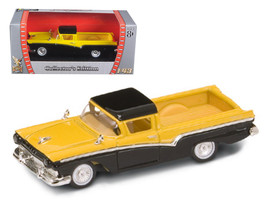 1957 Ford Ranchero Yellow/Black 1/43 Diecast Model Car by Road Signature - £18.75 GBP