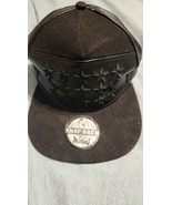 Snapback hat Stars With Canvas Brim and Black Leather Accents - $13.33 CAD