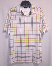 Walter Hagen men&#39;s polo golf shirt size S white with yellow orange gray ... - $5.00
