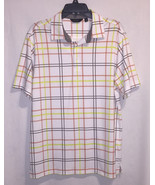 Walter Hagen men&#39;s polo golf shirt size S white with yellow orange gray ... - £3.90 GBP
