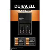 DURACELL RECHARGEABLE VALUE CHARGER WITH 6 AA AND 2 AAA BATTERIES NEW - $443.69 MXN
