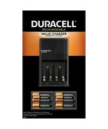 DURACELL RECHARGEABLE VALUE CHARGER WITH 6 AA AND 2 AAA BATTERIES NEW - $23.75