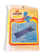 RARE 1980s Vintage Suntime Funtime Inflatable Raft Lounger, Yellow, New ... - $39.99