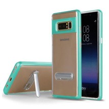 For Samsung Galaxy S8 Plus Transparent Bumper Case w/ Kick Stand GREEN - £4.68 GBP