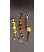 Tassels, Keychains, Zipper Pulls - handmade, one of a kind - set of 3 -- 6 - $25.00