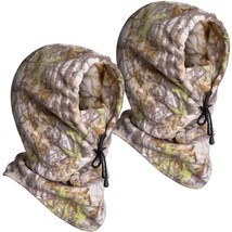 2 Pcs Hunting Face Mask For Cold Weather- Winter Camouflage Balaclava Fa... - £28.32 GBP