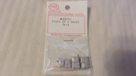 HO Scale Set of 3, Stack of 6 Sacks White Metal #2031 Scale Structures L... - $15.00