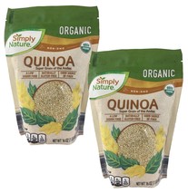 2 Packs Simply Nature Organic Non-GMO Quinoa 16oz  1 Pound USDA Organic - £15.68 GBP