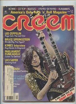 Creem Magazine April 1977 Led Zeppelin Jimmy Page Bruce Springsteen  - £14.01 GBP