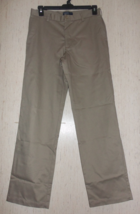 Excellent Mens Izod American Chinos Straight Fit Beige Slacks Size 32 X 34 - £25.76 GBP