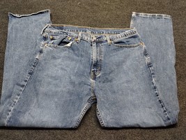 Levi Jeans Men 36x30 Blue 505 Regular Straight Leg Casual Everyday Pants - £18.10 GBP