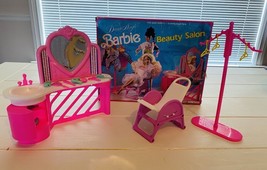 Opened Box Vintage Mattel Barbie Beauty Salon Dance Magic Playset No:7421 - £28.31 GBP