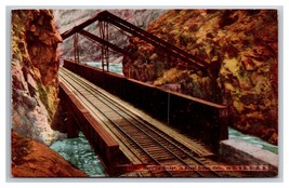 Appeso Ponte Reale Gorge Colorado Co Unp DB Cartolina W22 - £3.51 GBP