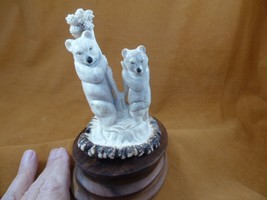 Koa-2 wild Koalas bear in tree of shed ANTLER figurine Bali detailed Koa... - £81.41 GBP