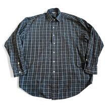 VTG Polo Ralph Lauren Men’s Lowell Sport Button Up Shirt Sz L Plaid Blac... - $29.65