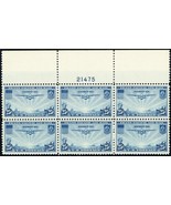 C20, Mint NH XF 25¢ Top Plate Block - Stuart Katz - £31.42 GBP
