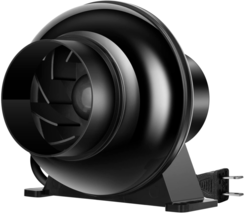 4 Inch 195 CFM Inline Duct Ventilation Fan HVAC Vent Blower For Hydropon... - £36.21 GBP