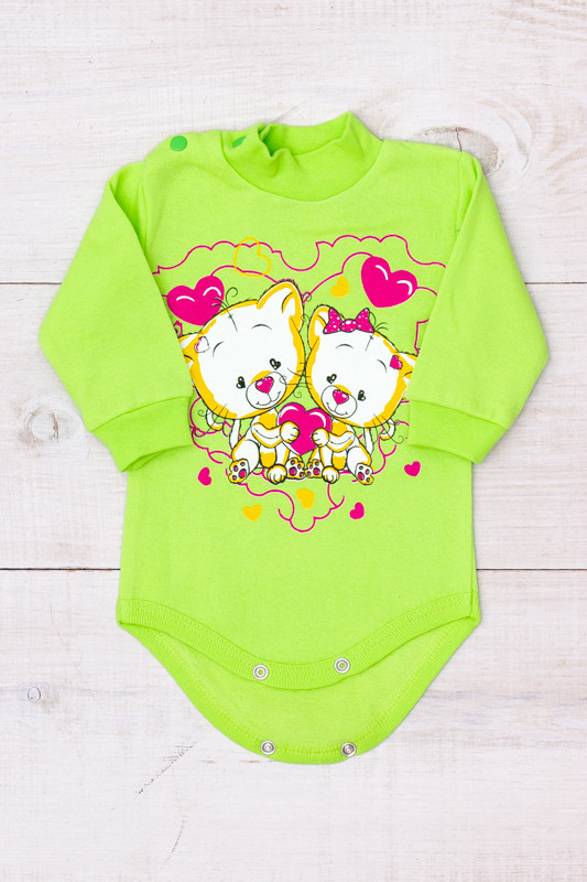 Bodysuit (infant girls), Winter,  Nosi svoe 9545-023-33-5 (salatovyj-kot... - $11.58