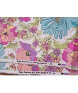 Fabric Traditions 44" by 3.8 Yards Floral Print Fabric 2010 - $18.05