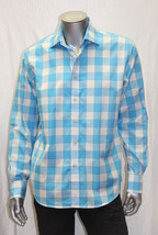 Men&#39;s Rufus Blue | White Plaid Long Sleeve Button Down Shirt - $158.00