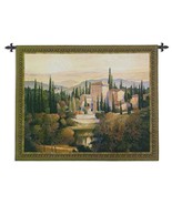 53x44 TUSCANY Villa European Countryside Pond Landscape Tapestry Wall Ha... - $183.15