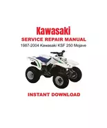 1987-2004 Kawasaki KSF250 Mojave Service Repair Manual - $25.35 CAD