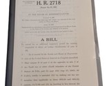 1969 91st Congress First Session House of Representatives Union Calendar... - £20.83 GBP
