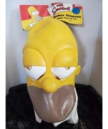 New Homer Simpson RARE 1999 Adult Mask Disguise Bonus Costume The Simpso... - £37.00 GBP